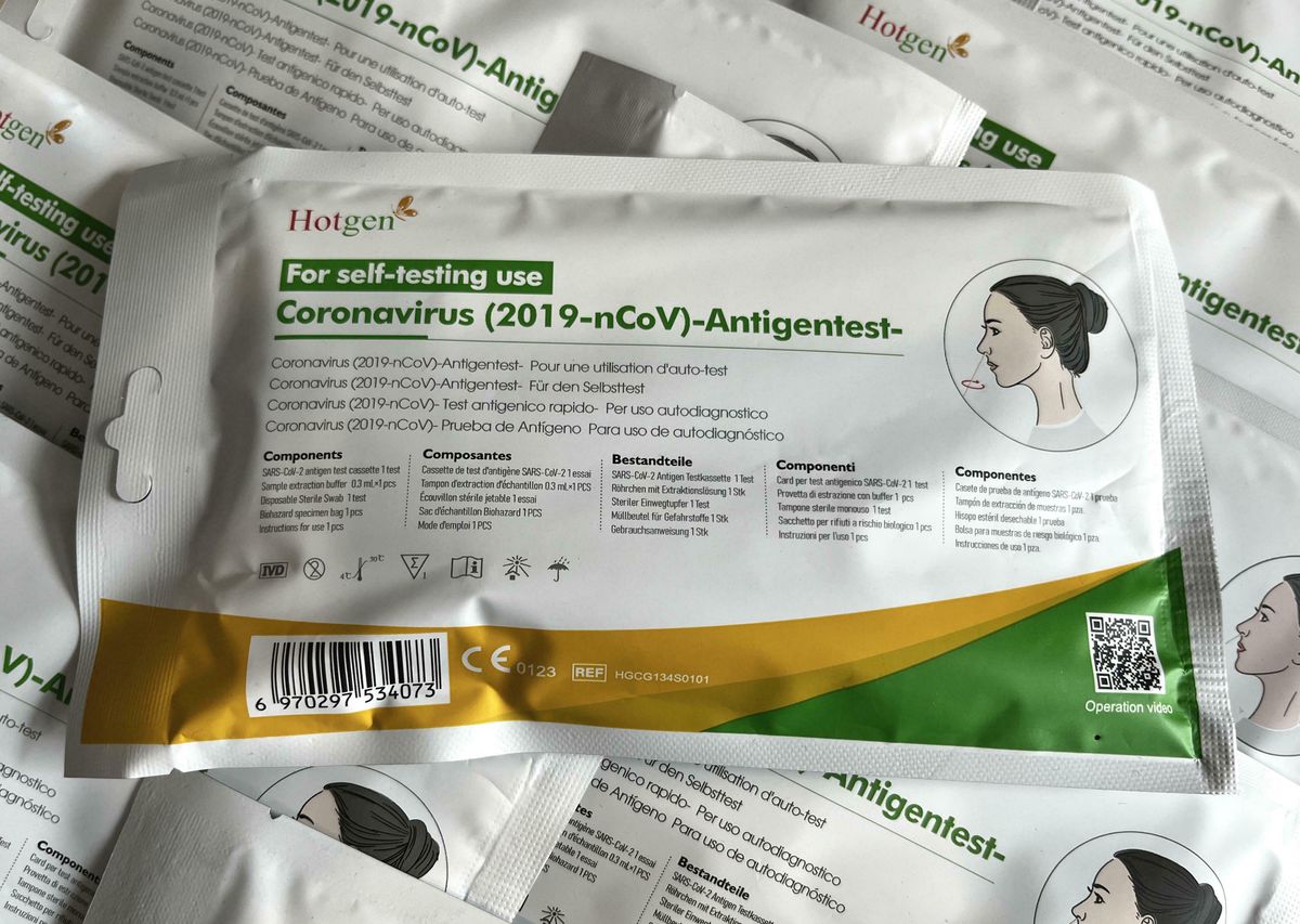 Verpackter Corona-Schnelltest
